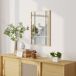 Espejo de Pared Vidrio, Metal HOMCOM, hogar - decoración 50x2 Espejo de Pared Vidrio, Metal HOMCOM, hogar - decoración 50x2 Dorado