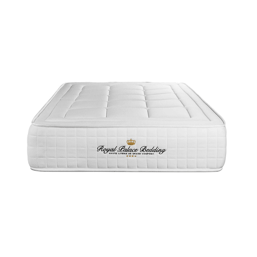Conjunto de Estrado Preto + Colchão ROYAL PALACE BEDDING Balmoral (90x190 cm - Espuma Viscoelástica- Altura: 24 cm)