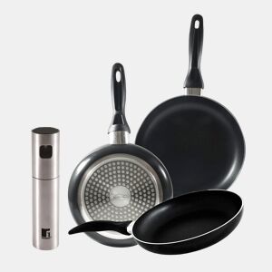 Set de frigideiras San Ignacio de 3 peças + borrifador