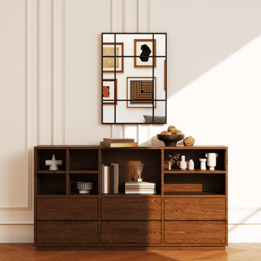 HOMCOM Espelho Retangular de Parede 70x50 cm Espelho de Janela com Moldura Metálica Decorativo para Sala Quarto Entrada Preto HOMCOM Espelho Retangular de Parede 70x50 cm Espelho de Janela com Moldura Metálica Decorativo para Sala Quarto Entrada Preto