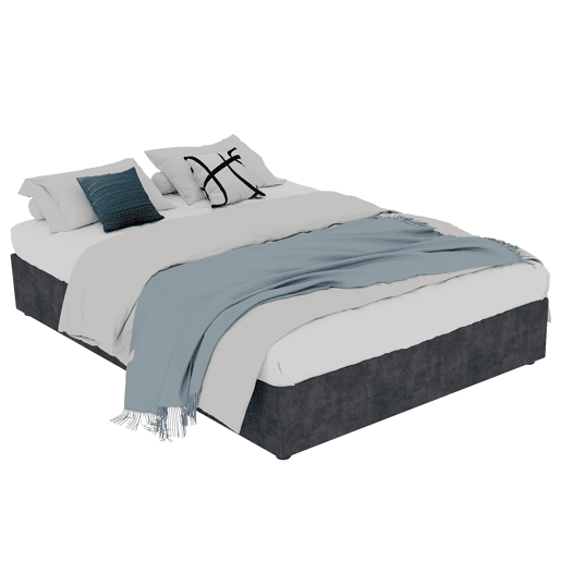 Cama moderna 160x200 cm - estilo simples, com elevação hidráulica - Cinza Cama moderna 160x200 cm - estilo simples, com elevação hidráulica - Cinza