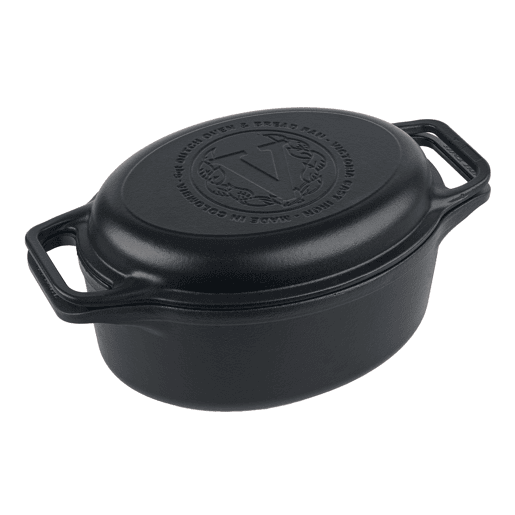 Forno Holandês Combo Indução Ferro Fundido Curado 31cm, Panela 5,7L e Frigideira sem PTFE e PFOA, Victoria 38847