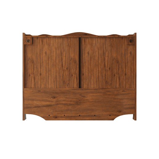 Armário de parede retro 100 cm - 4 portas, 2 níveis de armazenamento e gancho aberto - Castanho Armário de parede retro 100 cm - 4 portas, 2 níveis de armazenamento e gancho aberto - Castanho
