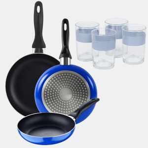 Set de 3 frigideiras San Ignacio + Set de 4 copos