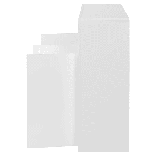 Aparador LED com 3 portas - Vitrina moderna com comando remoto - Branco Aparador LED com 3 portas - Vitrina moderna com comando remoto - Branco