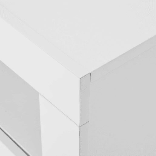 Aparador LED com 3 portas - Vitrina moderna com comando remoto - Branco Aparador LED com 3 portas - Vitrina moderna com comando remoto - Branco