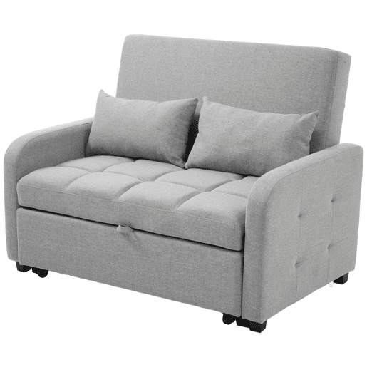 Sofá-cama de 2 lugares - reclinável e multifuncional, ideal para apartamentos e estudantes - Antique Gray