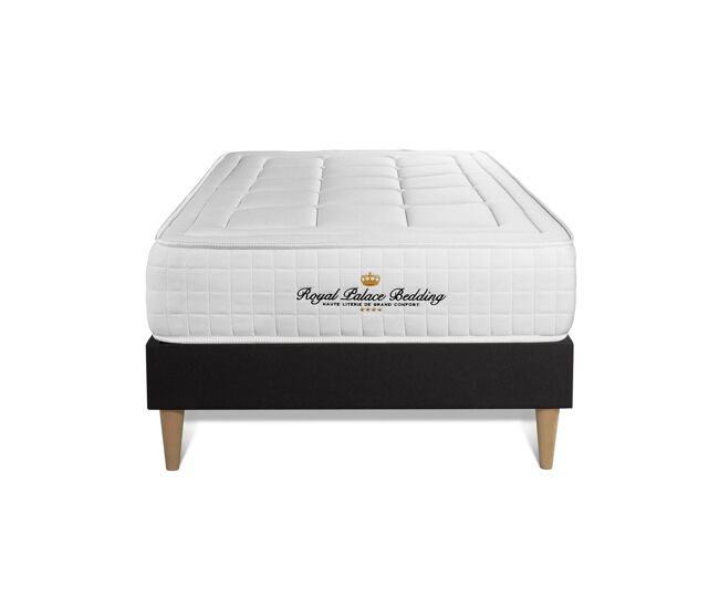 Pack colchón balmoral 90x200cm + somier multiláminas, espuma viscoelástica, 3 zonas de confort