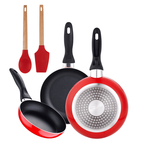 Set de frigideiras San Ignacio com 3 peças + Set de utensílios