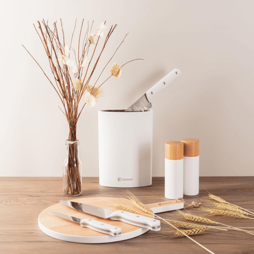 Set de frigideiras San Ignacio de 3 peças + tábua de corte