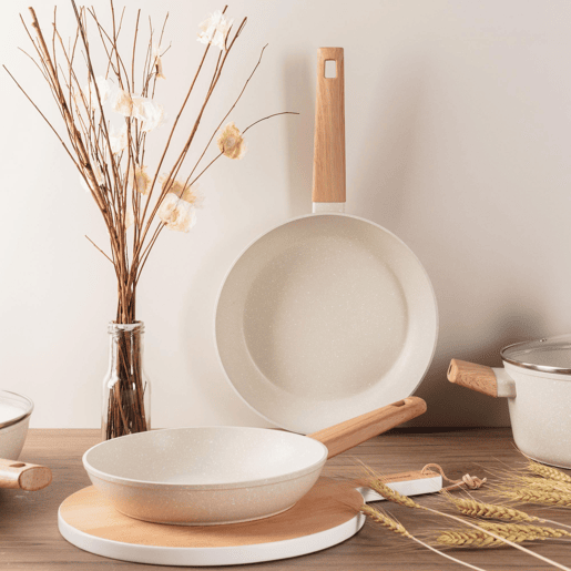 Set de frigideiras San Ignacio de 3 peças + tábua de corte