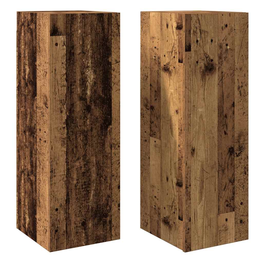 Muebles de tv 2 uds madera ingeniería envejecida 30,5x30x90 cm