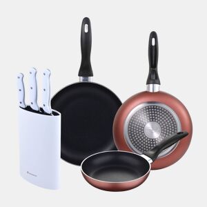 Set de frigideiras San Ignacio de 3 peças + Set de facas