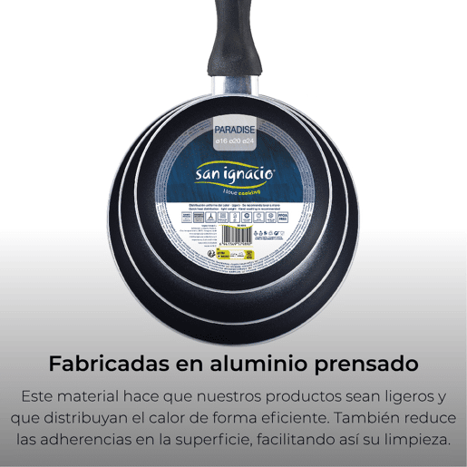 Set de frigideiras San Ignacio de 3 peças + cafeteira francesa