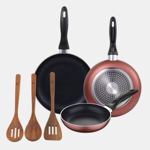 Set de frigideiras San Ignacio de 3 peças + Set de utensílios