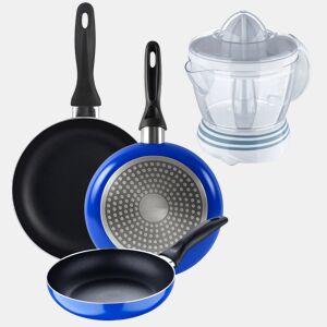 Set de frigideiras San Ignacio de 3 peças + espremedor de frutas