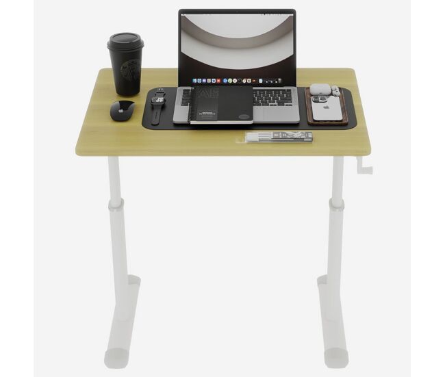 Escritorio ajustable 120x60 cm - multifunción altura regulable - madera