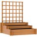 Jardinera con Enrejado Madera de Abeto Outsunny Jardinera con Enrejado Madera de Abeto Outsunny Marrón