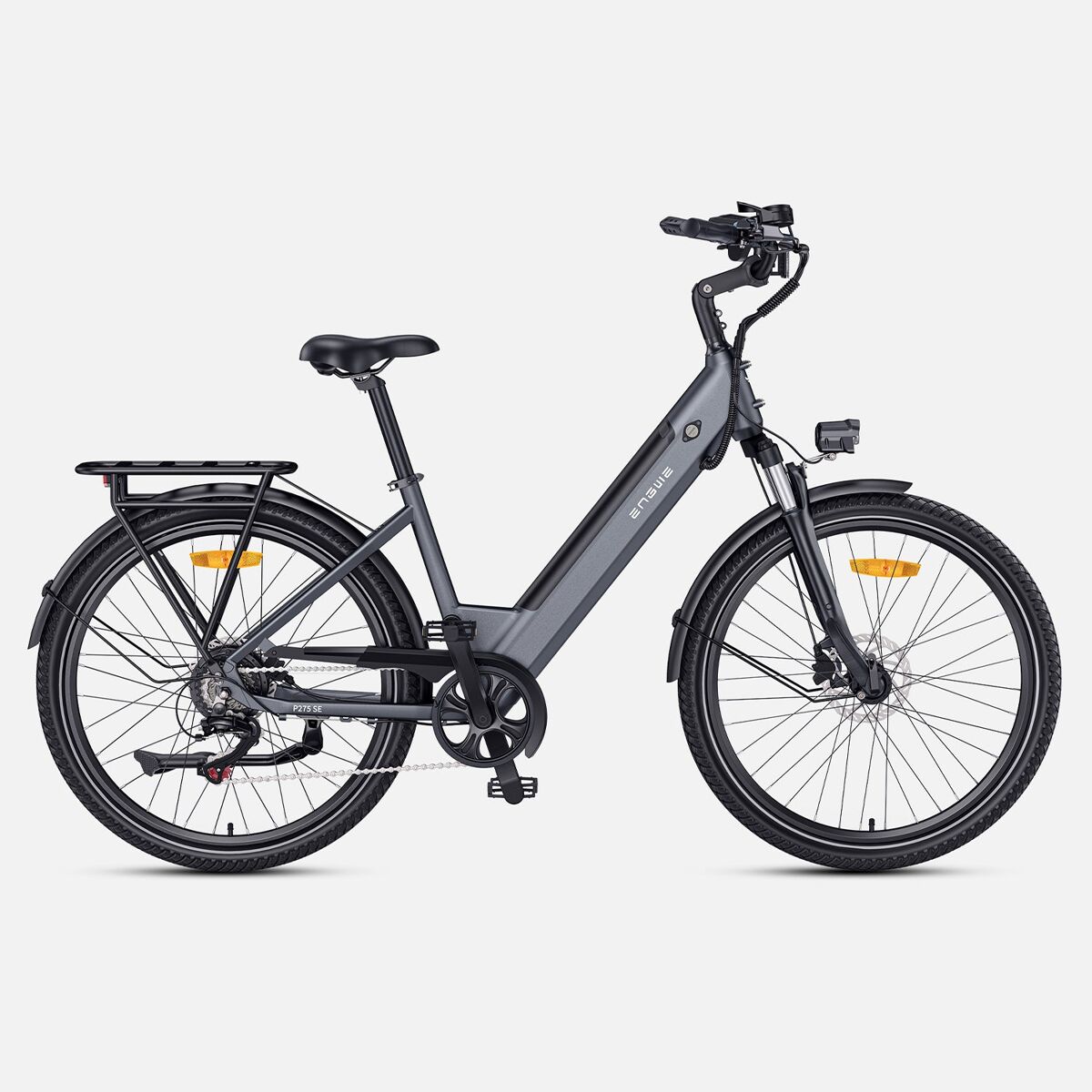 Engwe p275 se bicicleta eléctrica - motor 250w batería 468wh neumáticos de 27,5 pulgadas freno hidráulico - gris