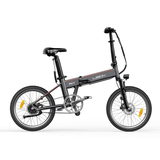 PVY Libon 250W 36V20.4Ah Bicicleta Elétrica - Motor 250W Bateria 36V20.4Ah Rodas 20 Travões Hidráulicos - prateada