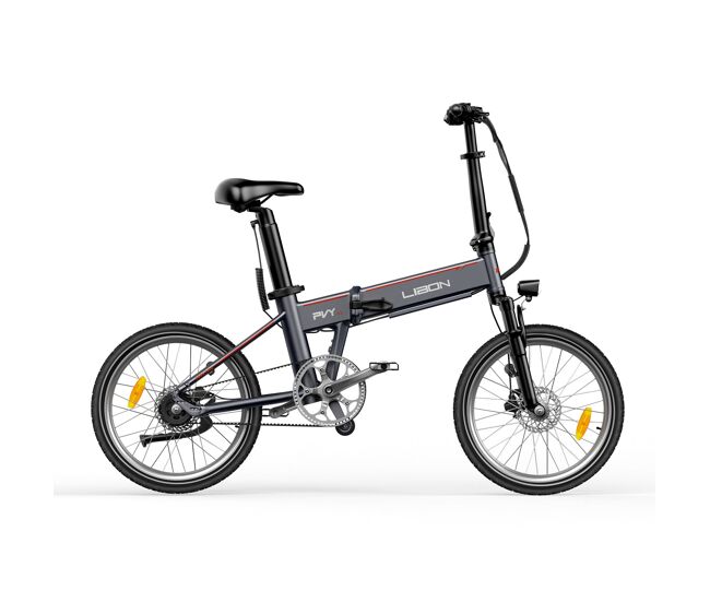 Pvy libon 250w 36v20.4ah bicicleta eléctrica - motor 250w batería 36v20.4ah rueda 20" frenos hidráulicos - plata