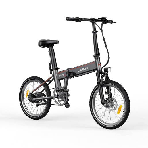 PVY Libon 250W 36V20.4Ah Bicicleta Elétrica - Motor 250W Bateria 36V20.4Ah Rodas 20 Travões Hidráulicos - prateada