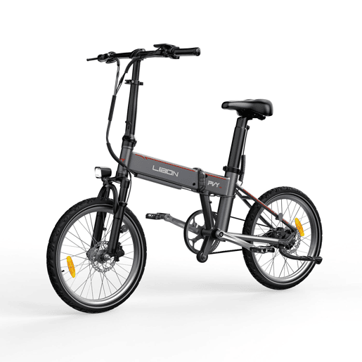PVY Libon 250W 36V20.4Ah Bicicleta Elétrica - Motor 250W Bateria 36V20.4Ah Rodas 20 Travões Hidráulicos - prateada