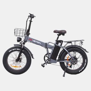 DrveTion AT20 Bicicleta Elétrica - Motor 750W Bateria 48V 10Ah Rodas 20 Travões Hidráulicos - Cinzenta