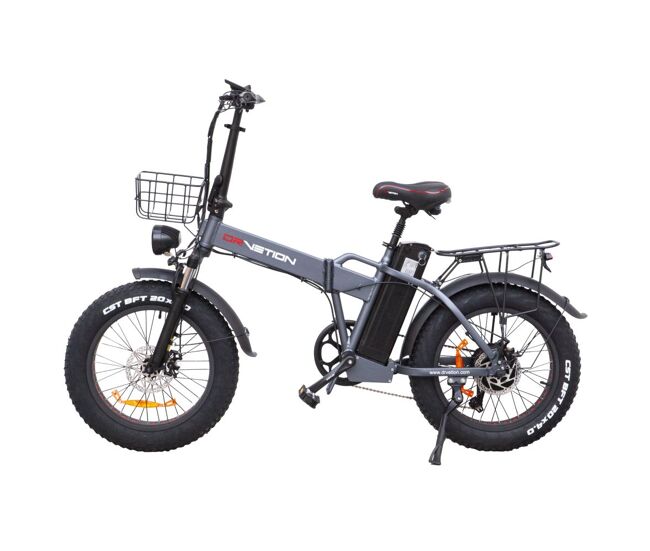 Drvetion at20 bicicleta eléctrica - motor 750w batería 48v 10ah rueda 20" frenos hidráulicos - gris