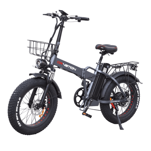 DrveTion AT20 Bicicleta Elétrica - Motor 750W Bateria 48V 10Ah Rodas 20 Travões Hidráulicos - Cinzenta