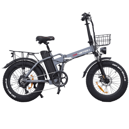 DrveTion AT20 Bicicleta Elétrica - Motor 750W Bateria 48V 10Ah Rodas 20 Travões Hidráulicos - Cinzenta