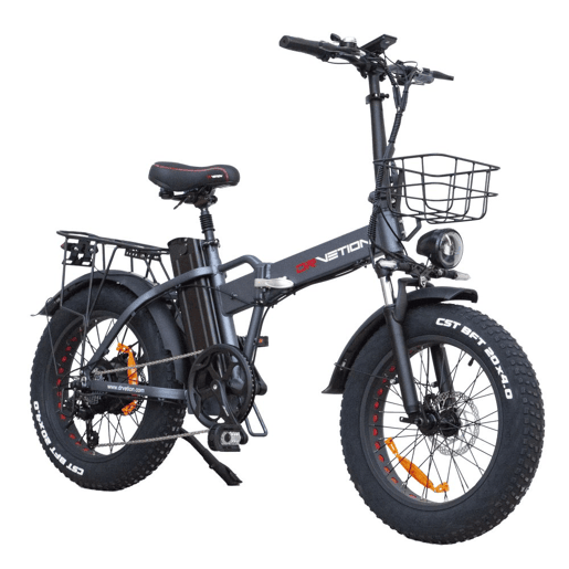 DrveTion AT20 Bicicleta Elétrica - Motor 750W Bateria 48V 10Ah Rodas 20 Travões Hidráulicos - Cinzenta