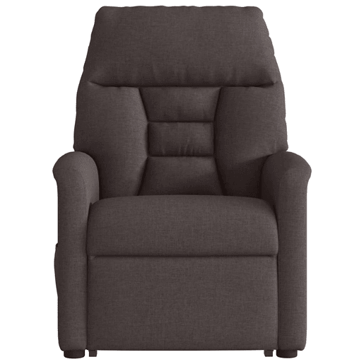 Poltrona elétrica massagens - Poltrona relax tecido castanho-escuro