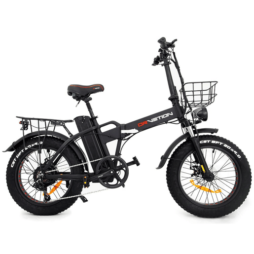 DrveTion AT20 Bicicleta Elétrica - Motor 750W Bateria 48V 10Ah Rodas 20 Travões Hidráulicos - Preto
