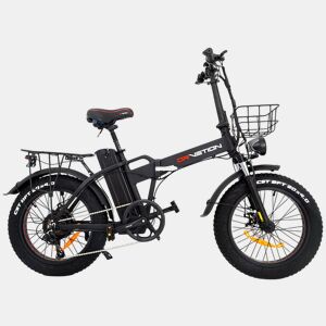 DrveTion AT20 Bicicleta Elétrica - Motor 750W Bateria 48V 10Ah Rodas 20 Travões Hidráulicos - Preto