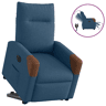Poltrona reclinável - Poltrona relax elétrica tecido azul