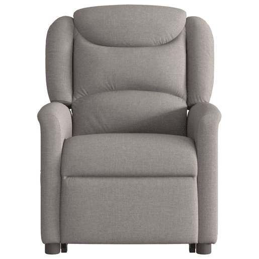 Poltrona elétrica elevatória massagens - Poltrona relax tecido cinza-acastanhado Poltrona elétrica elevatória massagens - Poltrona relax tecido cinza-acastanhado