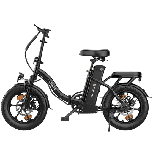 ESKUTE D100 Bicicleta Elétrica - Motor 250W Bateria 36V 13Ah Rodas 16 Freio a Disco Mecânico - Preta
