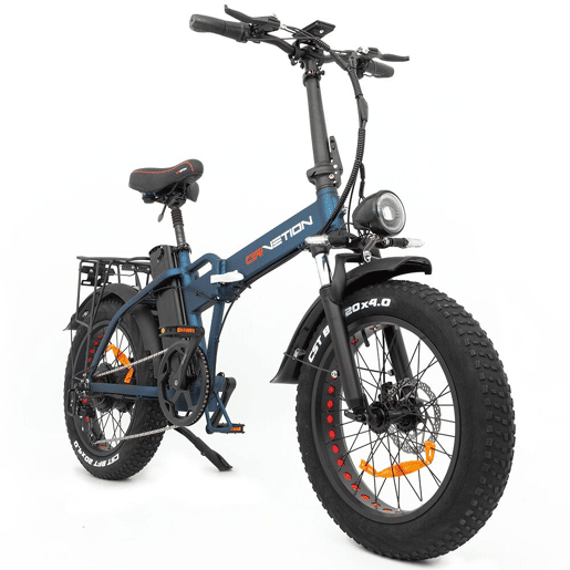 DrveTion AT20 Bicicleta Elétrica - Motor 750W Bateria 48V 10Ah Rodas 20 Travões Hidráulicos - Azul