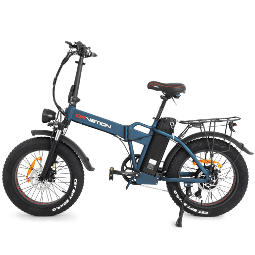 DrveTion AT20 Bicicleta Elétrica - Motor 750W Bateria 48V 10Ah Rodas 20 Travões Hidráulicos - Azul