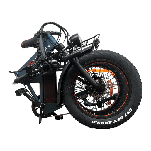 DrveTion AT20 Bicicleta Elétrica - Motor 750W Bateria 48V 10Ah Rodas 20 Travões Hidráulicos - Azul