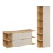 Conjunto mueble bajo lavabo y columna Azel Cachemira y Madera Conjunto mueble bajo lavabo y columna Azel Cachemira y Madera Beige