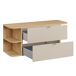 Conjunto mueble bajo lavabo y columna Azel Cachemira y Madera Conjunto mueble bajo lavabo y columna Azel Cachemira y Madera Beige