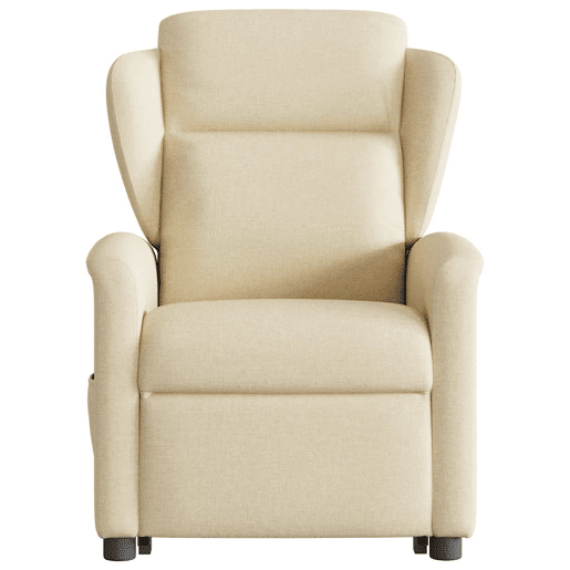 Poltrona reclinável - Poltrona relax elétrica tecido cor creme