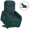Poltrona elétrica massagens - Poltrona relax tecido verde-escuro