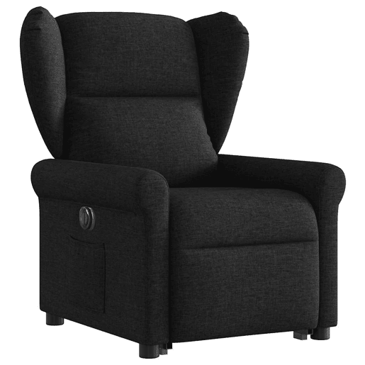 Poltrona reclinável - Poltrona relax elétrica tecido preto