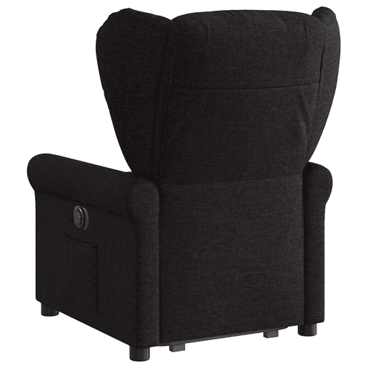 Poltrona reclinável - Poltrona relax elétrica tecido preto