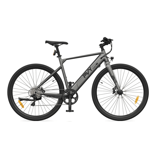 PVY P30 Bicicleta Elétrica - Motor 250W Bateria 36V13.5Ah Rodas 27,5 Travões Hidráulicos - Cinzenta