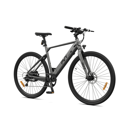 PVY P30 Bicicleta Elétrica - Motor 250W Bateria 36V13.5Ah Rodas 27,5 Travões Hidráulicos - Cinzenta