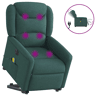 Poltrona elétrica massagens - Poltrona relax tecido verde-escuro